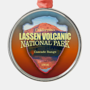 Lassen Volcanic (arrowhead) Metal Tree Decoration