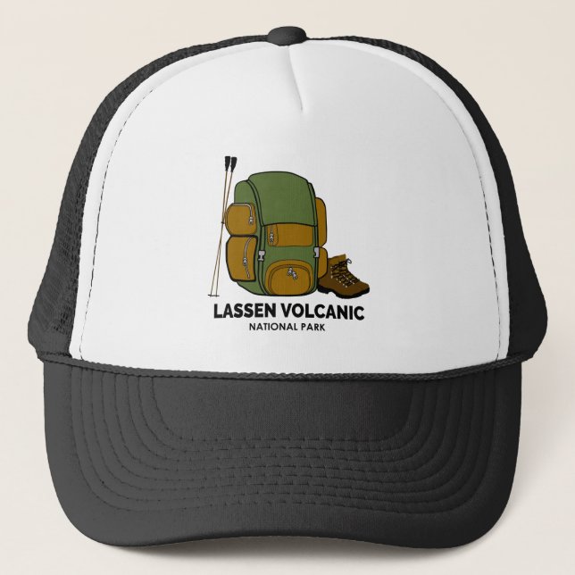 Lassen Volcanic National Park Backpack Trucker Hat (Front)