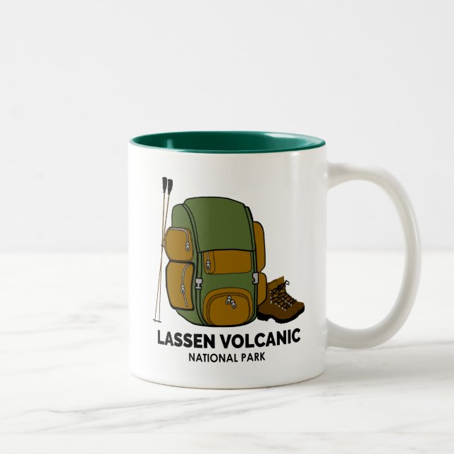 Lassen Volcanic National Park Backpack Two-Tone Coffee Mug (Right)