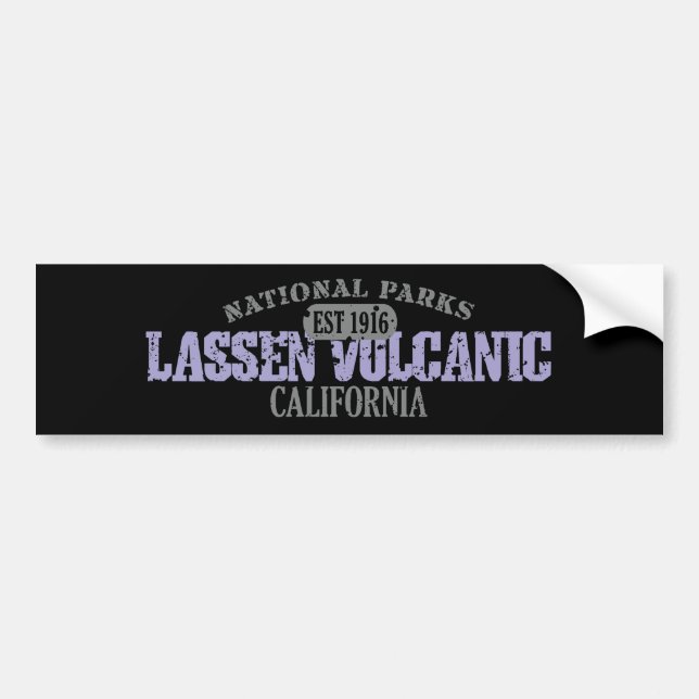 Lassen Volcanic National Park Bumper Sticker (Front)