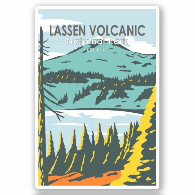 Lassen Volcanic National Park California Vintage (Front)