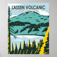 Lassen Volcanic National Park California Vintage