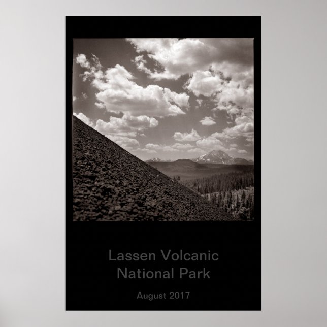 Lassen Volcanic National Park, Cinder Cone Poster (Front)