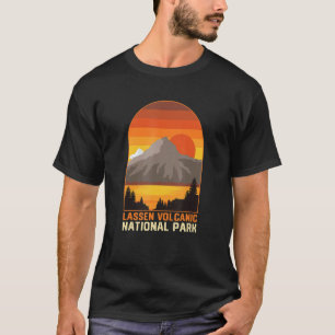 Lassen Volcanic National Park Cool Retro Style Sun T-Shirt