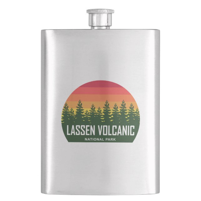 Lassen Volcanic National Park Hip Flask (Front)