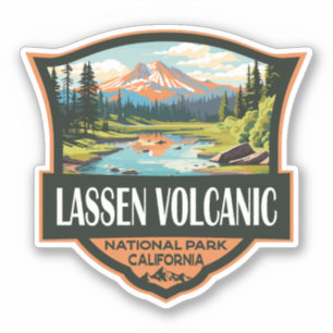 Lassen Volcanic National Park Illustration Travel