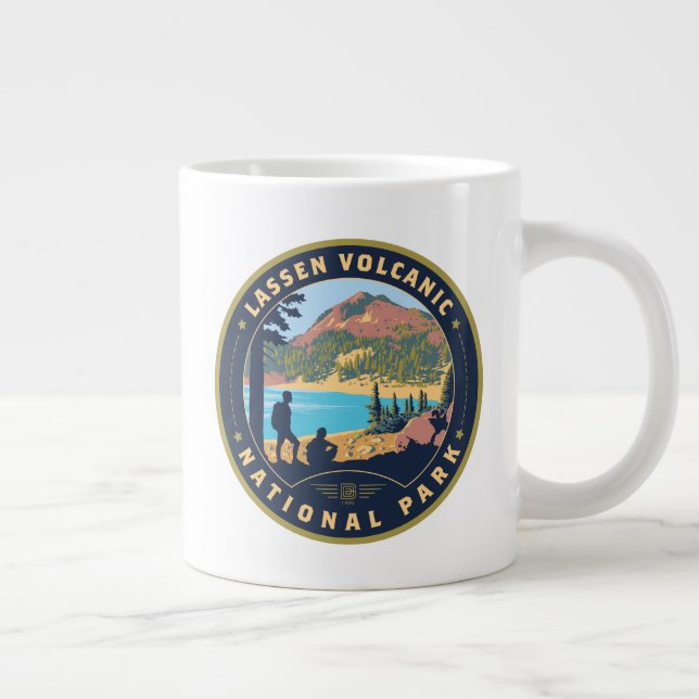 Lassen Volcanic National Park Large Coffee Mug (Right)
