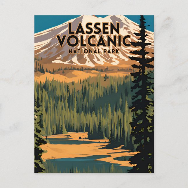 Lassen Volcanic National Park Postcard (Front)