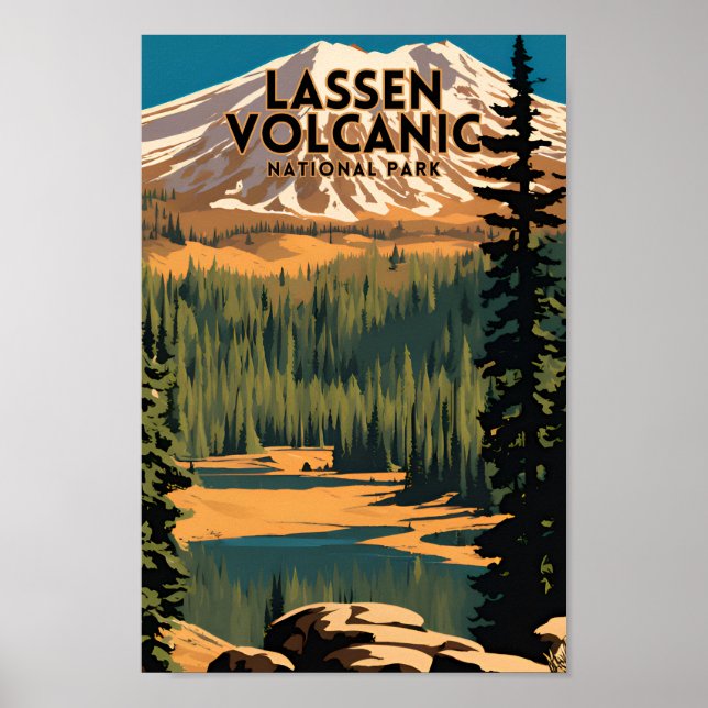 Lassen Volcanic National Park Poster (Front)