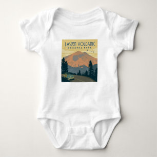 Lassen Volcanic National Park   Road Trip Baby Bodysuit
