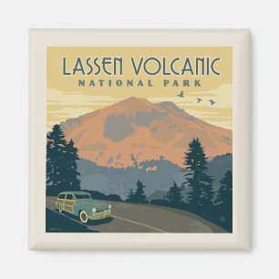 Lassen Volcanic National Park   Road Trip Magnet