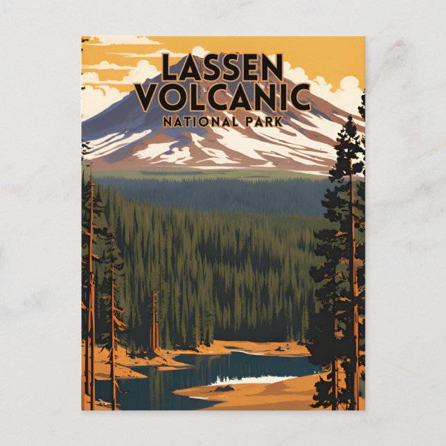 Lassen Volcanic National Park Travel Postcard (Front)