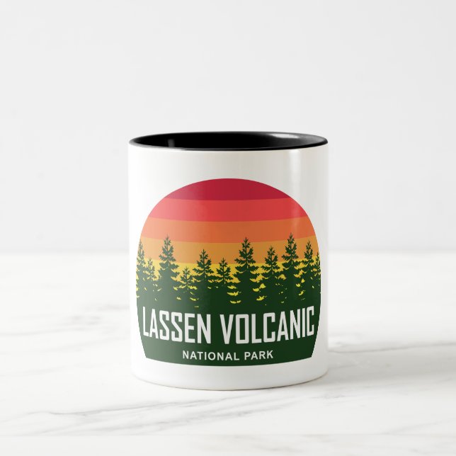 Lassen Volcanic National Park Two-Tone Coffee Mug (Center)