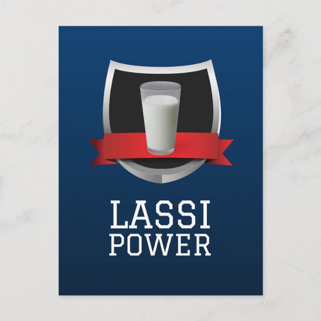 Lassi - Indian Yogurt Drink Postcard (Front)