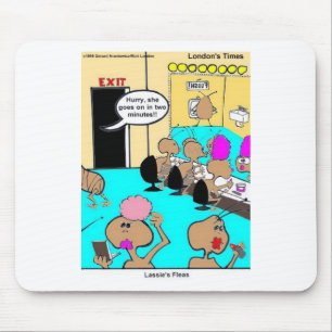 Lassie's Fleas Funny Cartoon Tees & Gifts Mouse Mat