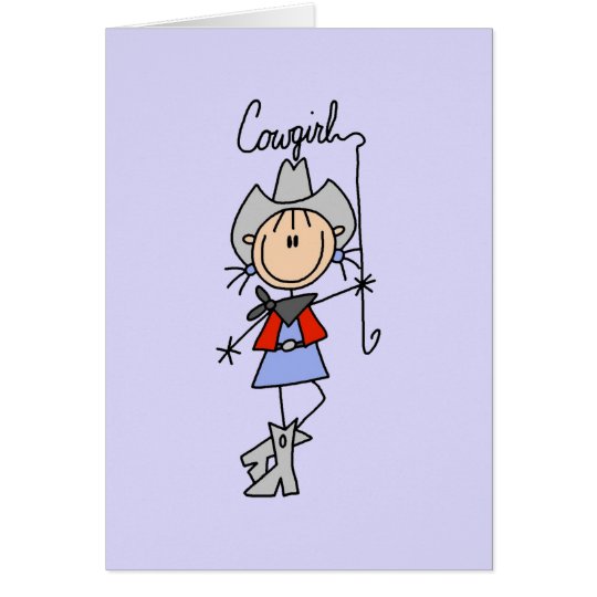 Lasso Cowgirl T-shirts and Gifts Card