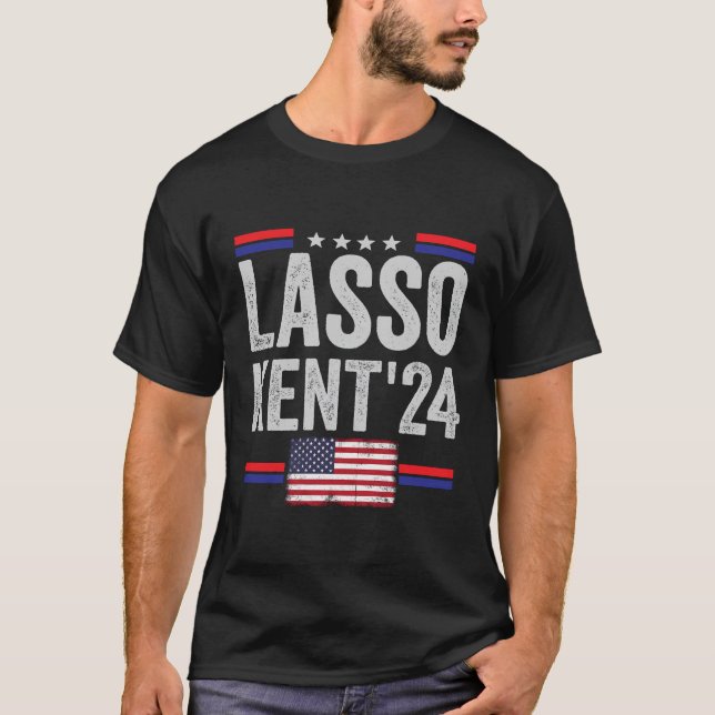 Lasso Kent' 24 Funny Usa Flag Sports 4Th Of July M T-Shirt (Front)