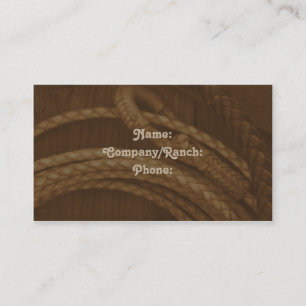 Lasso Western Business Card