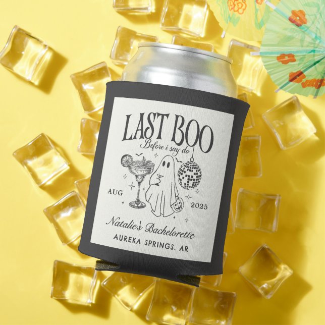  Last Boo Before I Do Bachelorette Halloween Party Can Cooler (In Situ Summer)