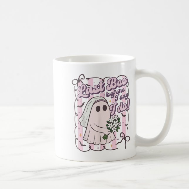 Last Boo Before I Say I Do Bride Ghost Halloween B Coffee Mug (Right)