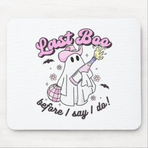 Last Boo Before I Say I Do Cowgirl Ghost Disco Hal Mouse Mat