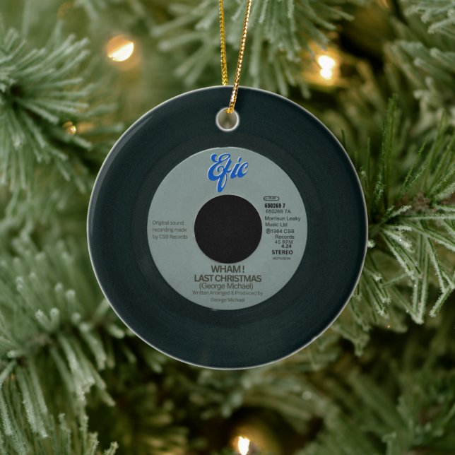 Last Christmas Ceramic Christmas Tree Ornament (Tree)