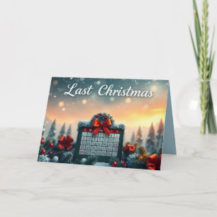 Last Christmas Holiday Card