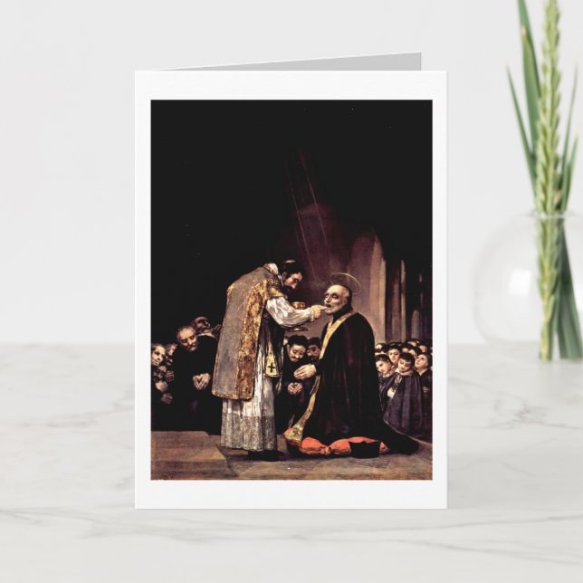 Last Communion Of St.Joseph By Francisco De Goya Card (Front)