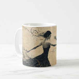 Last dance - Vintage dark art dancing skeleton Coffee Mug