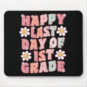 Last Day Of 1st Grade Cute Groovy First Grade Teac Mouse Mat