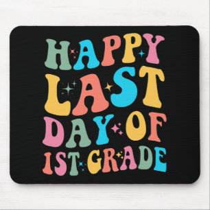 Last Day Of 1st Grade Last Day Of School Groovy  Mouse Mat