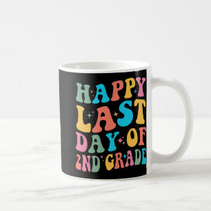 Last Day Of 2nd Grade Last Day Of School Groovy  Coffee Mug