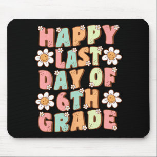 Last Day Of 6th Grade Cute Groovy Sixth Grade Teac Mouse Mat