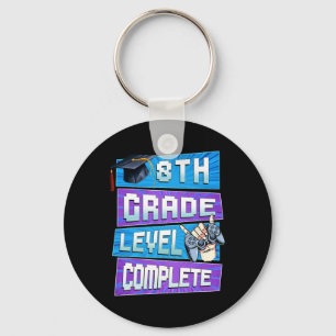 Last Day Of 8th Grade Level Complete Graduation Bo Key Ring