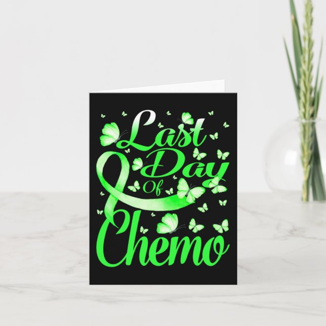 Last Day Of Chemo Brain Disabilities Awareness But Card (Front)