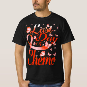 Last Day Of Chemo Leukemia Awareness Butterfly T-Shirt