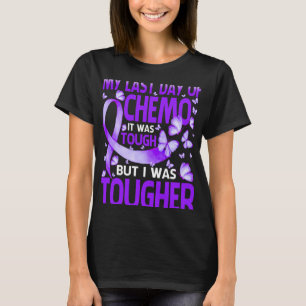 Last Day Of Day Chemo Fibromyalgia Awareness Butte T-Shirt