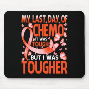 Last Day Of Day Chemo Leukaemia Awareness Butterfl Mouse Mat