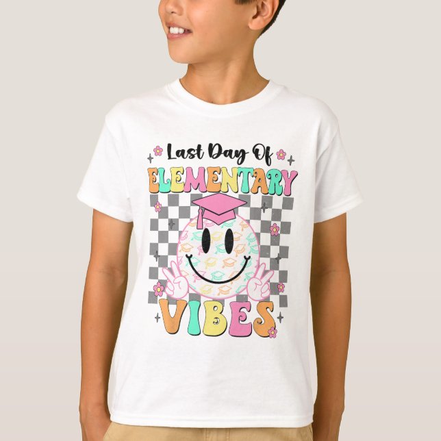 Last Day Of Elementary Graduation Girls Her  T-Shirt (Front)