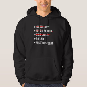 Last Day Of High School Checklist Hoodie