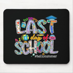 Last Day Of School 2024 Hello Summer Boys Girls Ki Mouse Mat