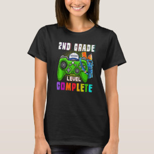 Last Day Of School 2nd Grade Graduation  Video Gam T-Shirt