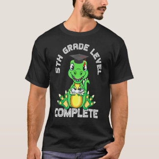 Last Day Of School 5th Grade Level Complete Gamer T-Shirt