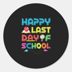 Last Day Of School Classic Round Sticker