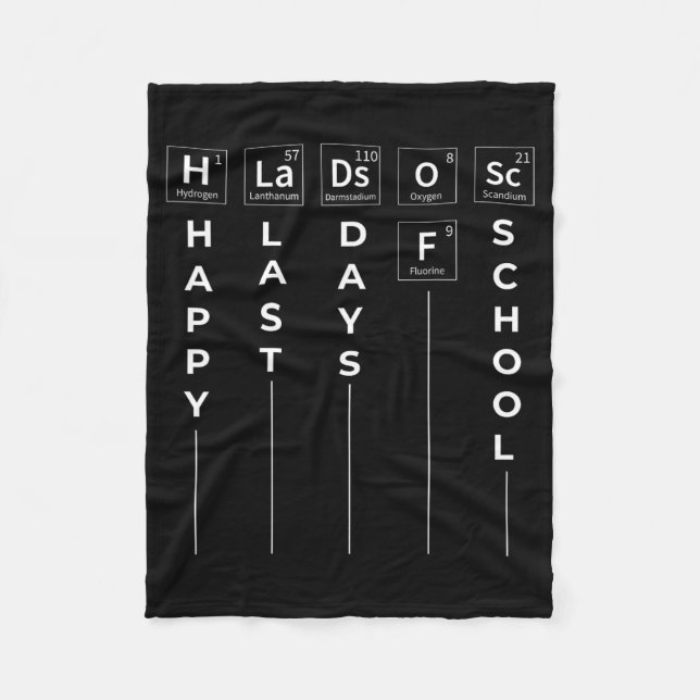 Last Day Of School  Fleece Blanket (Front)