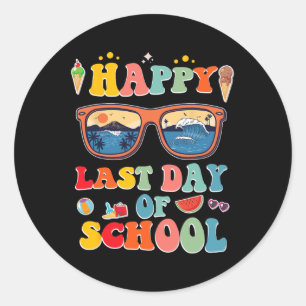 Last Day Of School For Kids Classic Round Sticker