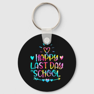 Last Day Of School Graduation Teacher Student Tie Key Ring