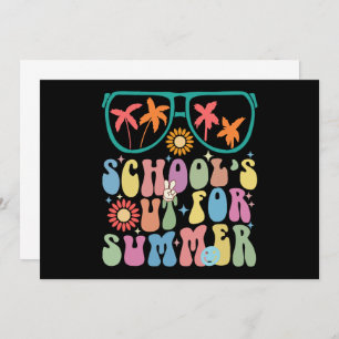 Last Day Of School Groovy School's Out For Summer  Announcement