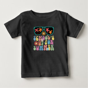 Last Day Of School Groovy School's Out For Summer  Baby T-Shirt