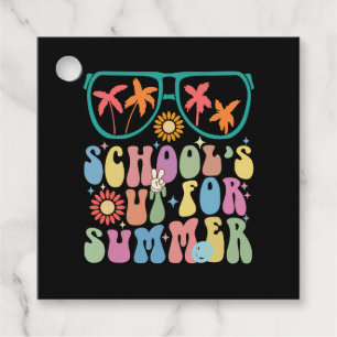 Last Day Of School Groovy School's Out For Summer  Favour Tags